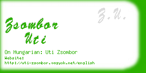 zsombor uti business card